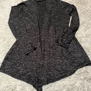 Ladies black and grey cardigan